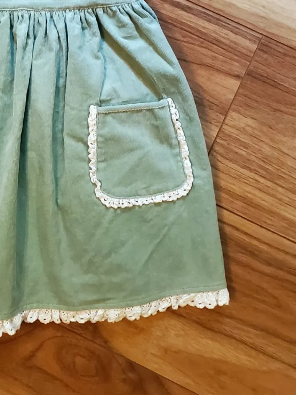 NWT Serendipity Monogramed K Apron Dress Size 5-6